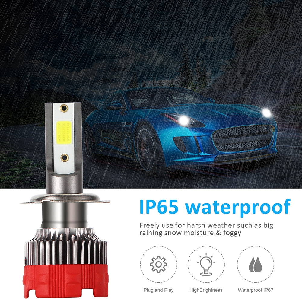 2PCS 120W 12000LM Mini Assembly H1 H7 H4 H8/H9/H11 9005 9006 LED Car HeadLight Fog light H7