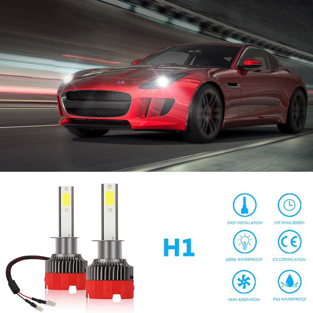 2PCS 120W 12000LM Mini Assembly H1 H7 H4 H8/H9/H11 9005 9006 LED Car HeadLight Fog light H1