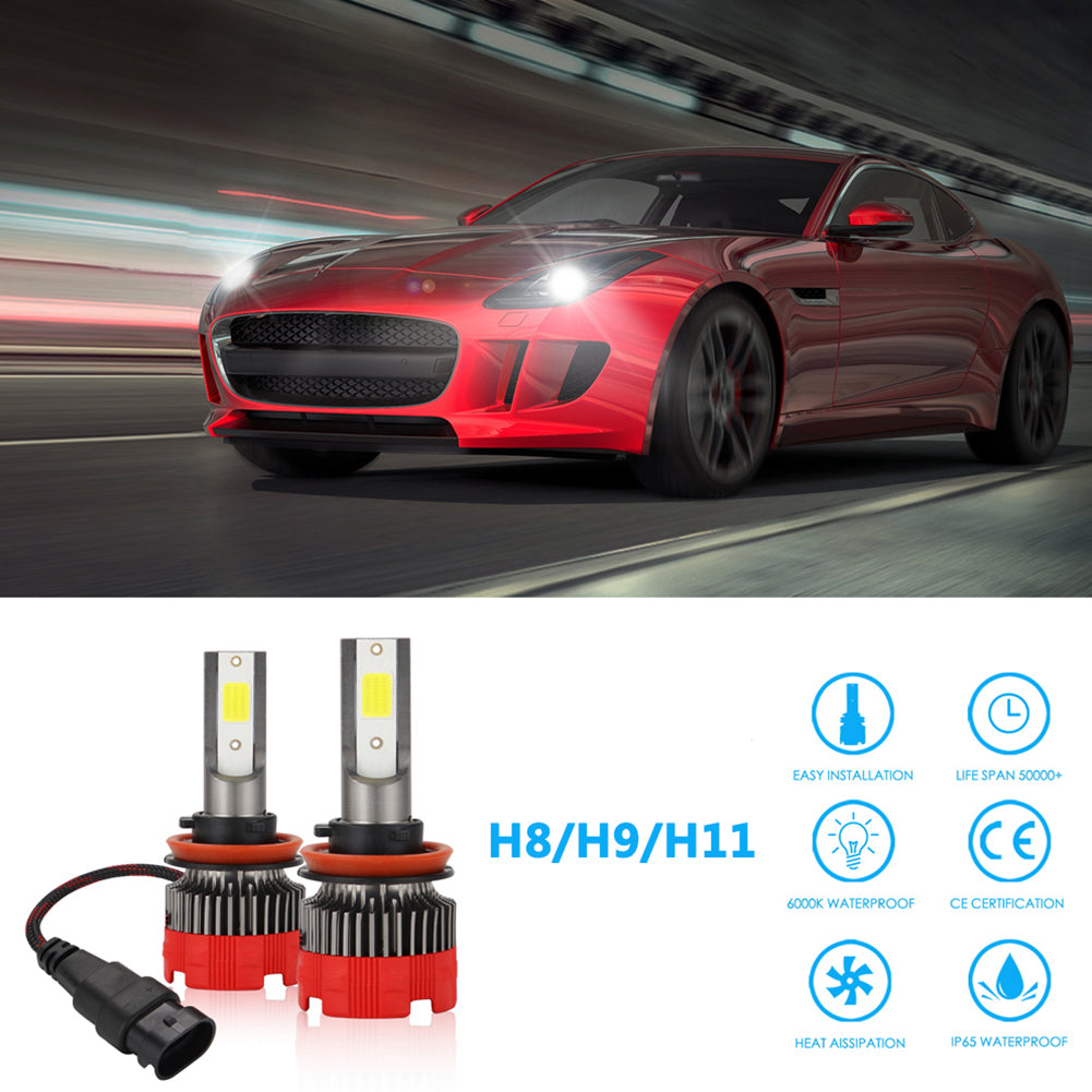 2PCS 120W 12000LM Mini Assembly H1 H7 H4 H8/H9/H11 9005 9006 LED Car HeadLight Fog light H8/H9/H11