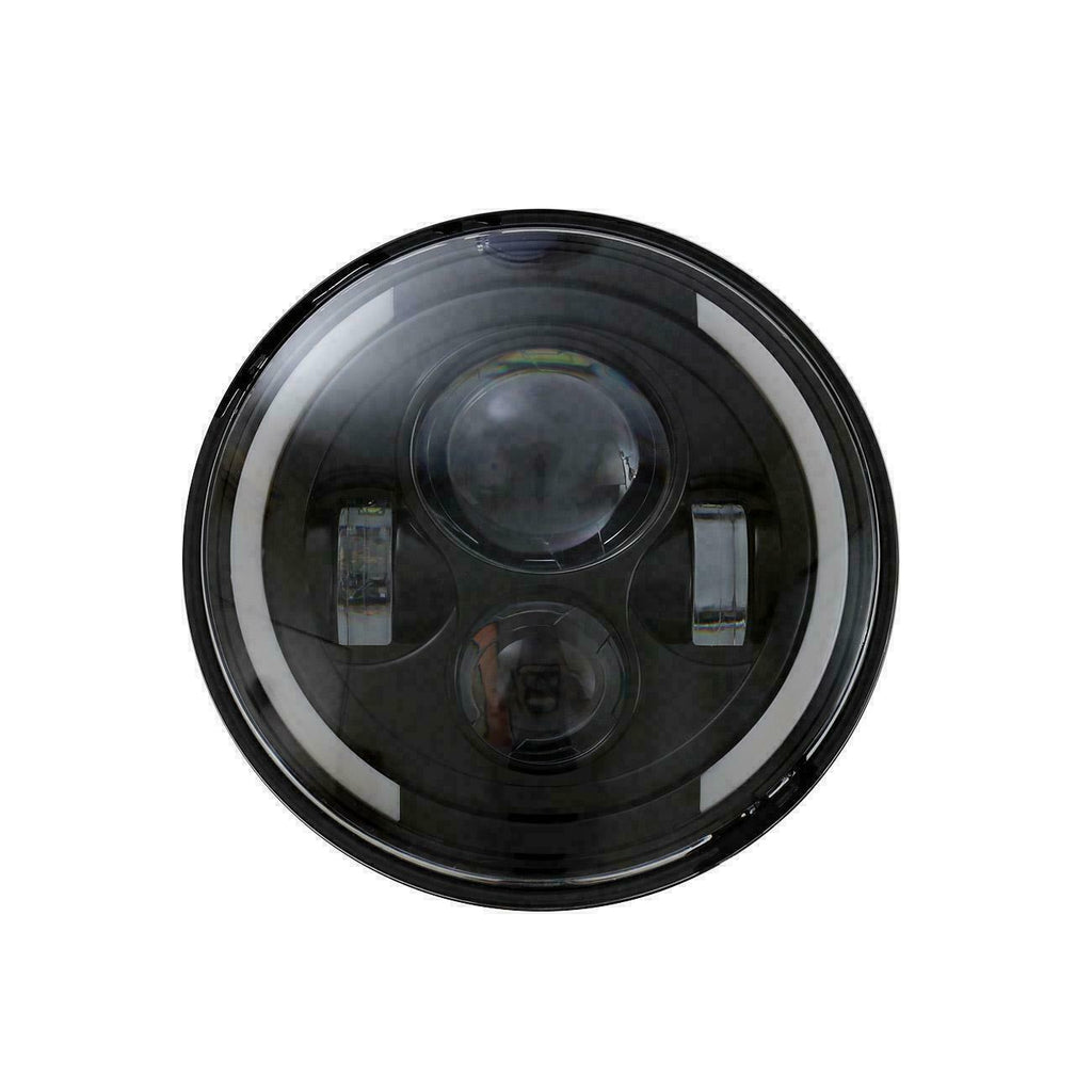 1 Pair 7 Inch Round Shaped LED Front Headlight Daytime Running Light 7 inch