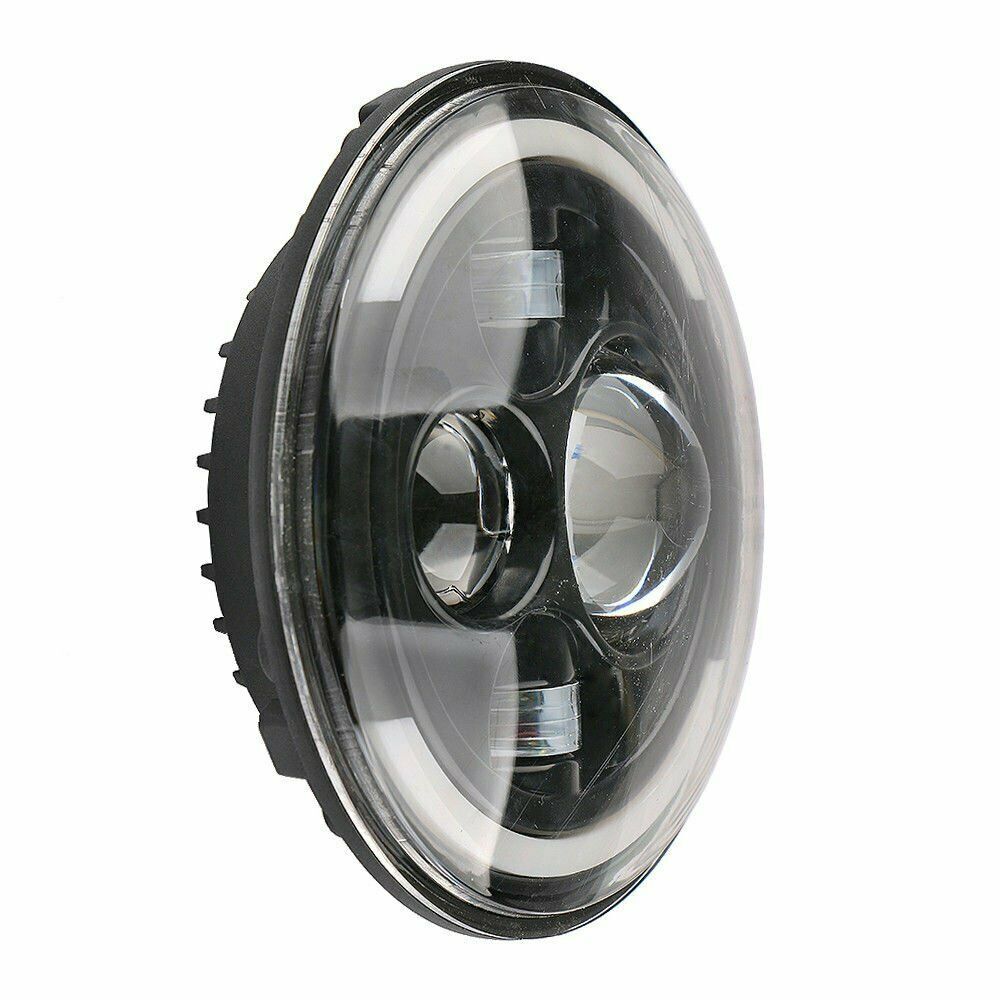 1 Pair 7 Inch Round Shaped LED Front Headlight Daytime Running Light 7 inch