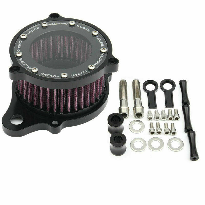 Air Cleaner Intake Filter Motorcycle Air Filter black