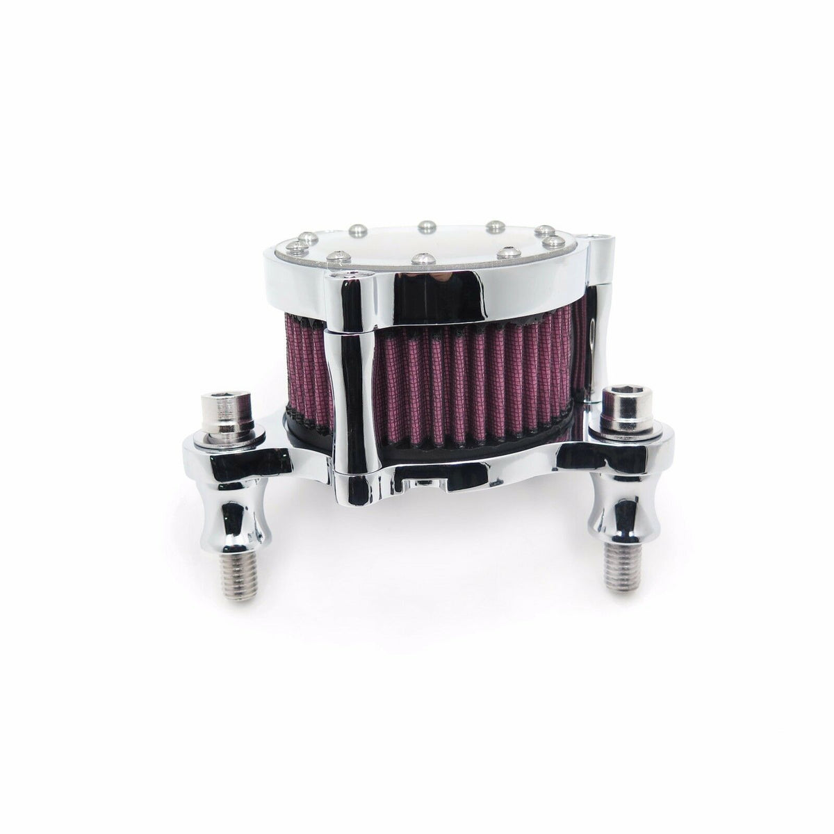 Air Cleaner Intake Filter Motorcycle Air Filter silver