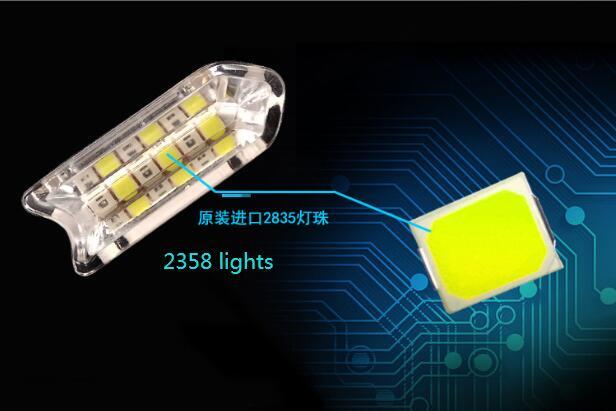 2pcs Flexible LED Strip Light DRL Daytime Running Light Waterproof Sequential Flow Headlight Runners Corner Turn Signal DRL As shown_16 lights (50cm)