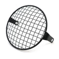 6.5 inch Motorcycle Universal Vintage Headlight Protector Retro Grill Light Lamp Cover Square net cover