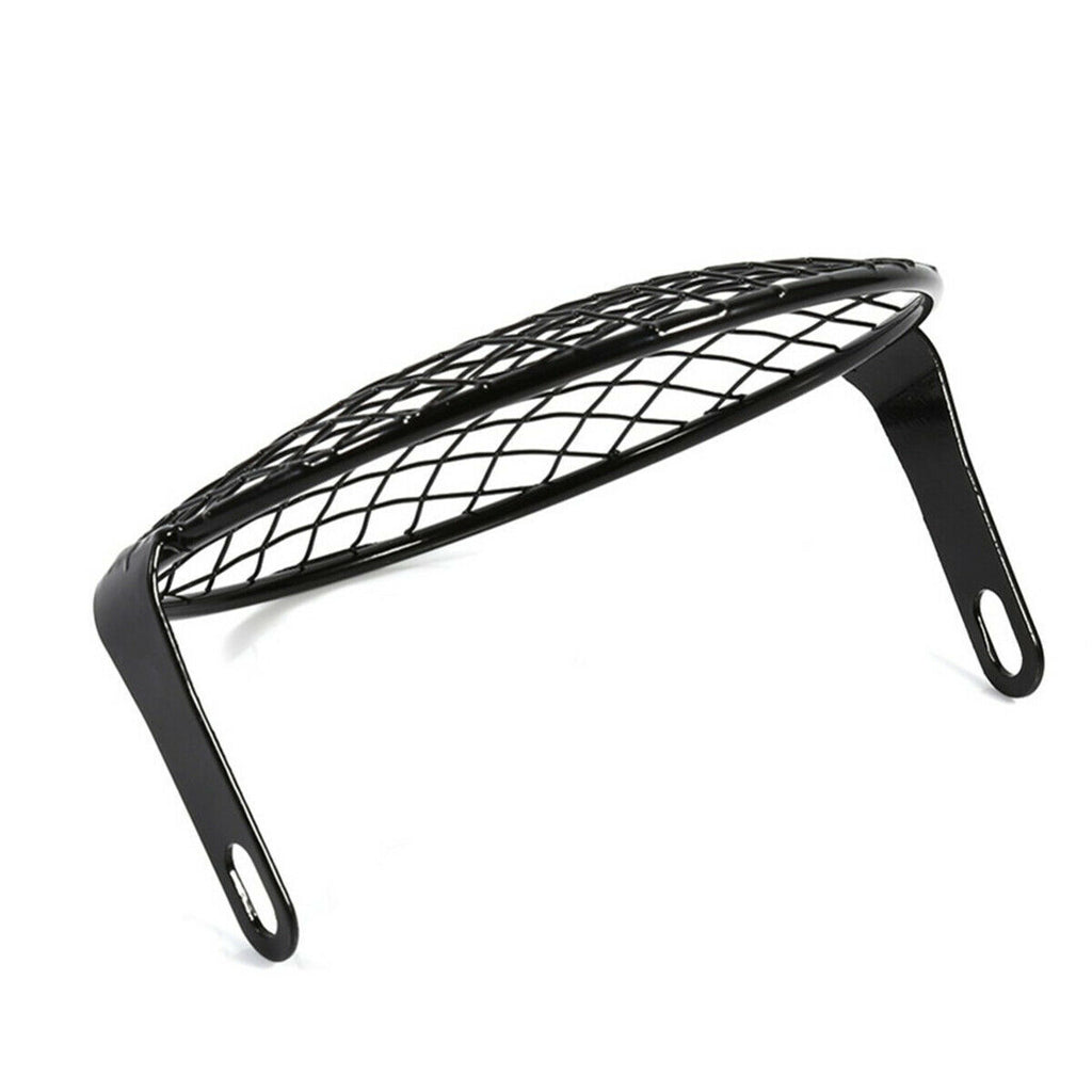 6.5 inch Motorcycle Universal Vintage Headlight Protector Retro Grill Light Lamp Cover Square net cover