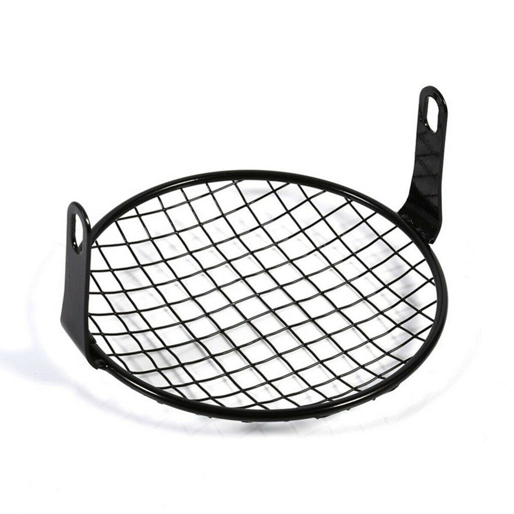 6.5 inch Motorcycle Universal Vintage Headlight Protector Retro Grill Light Lamp Cover Square net cover