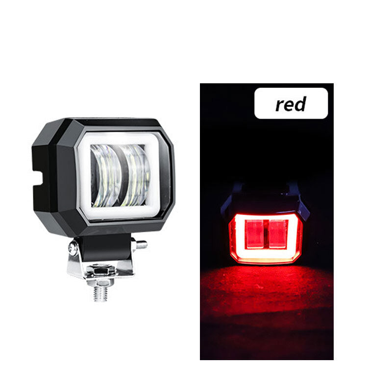 2 Pack3 Inch 20w Offroad Led Work Light Waterproof 12v 24v Suv Atv Truck Motor Headlights 4x4 Car Led Pink Purple Circle