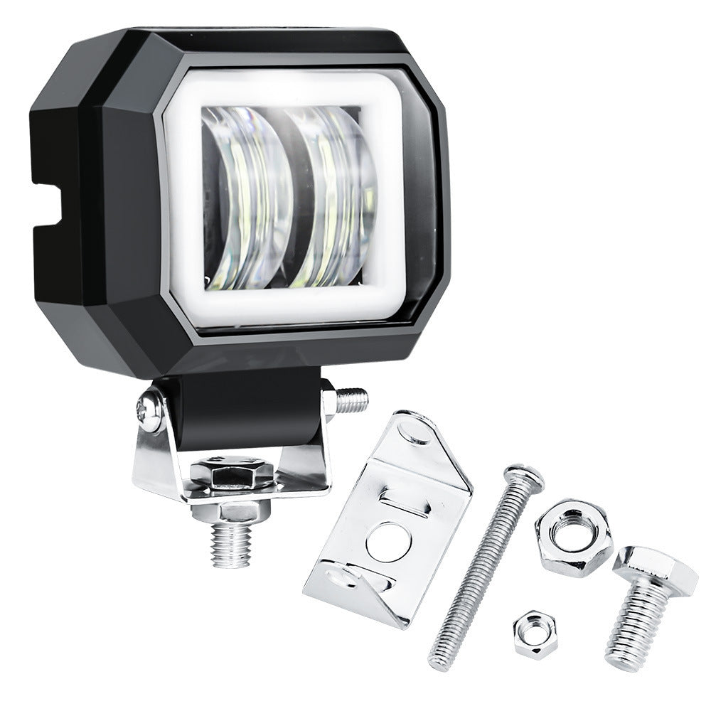 2 Pack3 Inch 20w Offroad Led Work Light Waterproof 12v 24v Suv Atv Truck Motor Headlights 4x4 Car Led Green circle