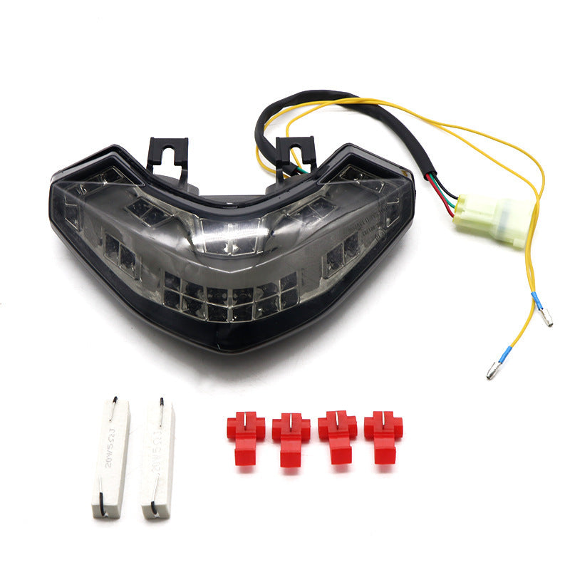 Motorcycle LED Turn Signal Tail Light Taillight For DUCATI Multistrada 1200  Blackened shell
