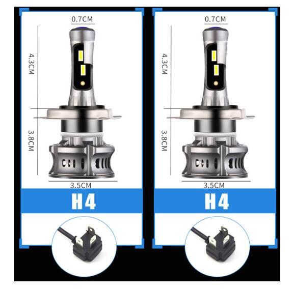 Car LED Headlight  XT7 Large-Sized LED Lamp Demon Eyes Running Lamp Retrofit  H4 H7 H11/H8  9005 9012 9006