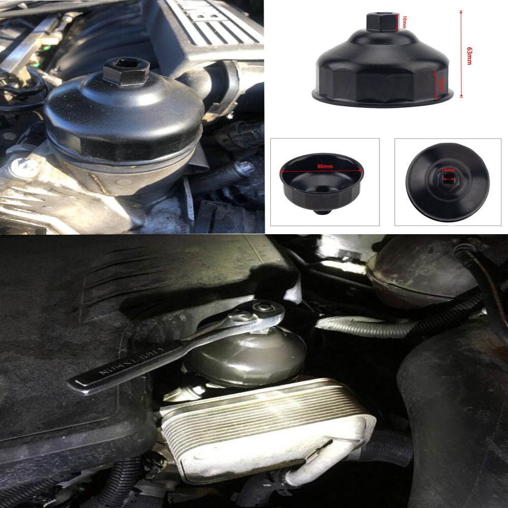Engine Oil Filter Kit  with 86MM Oil Filter Wrench OE:11427566327 For BMW E60 E82 E88 E92 F06 F10 F22 F30 F32 F34