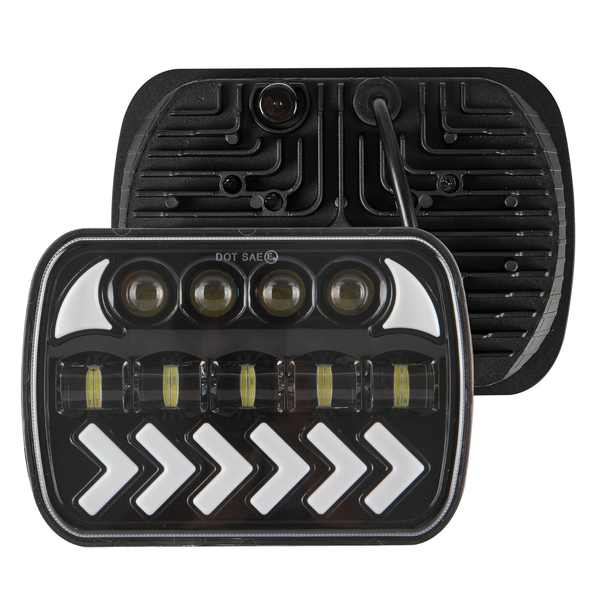 1Pair V7 7Inch 5Inch Work Light for Wrangler Led Car with Steering Headlight High Light Near Light 7 inch