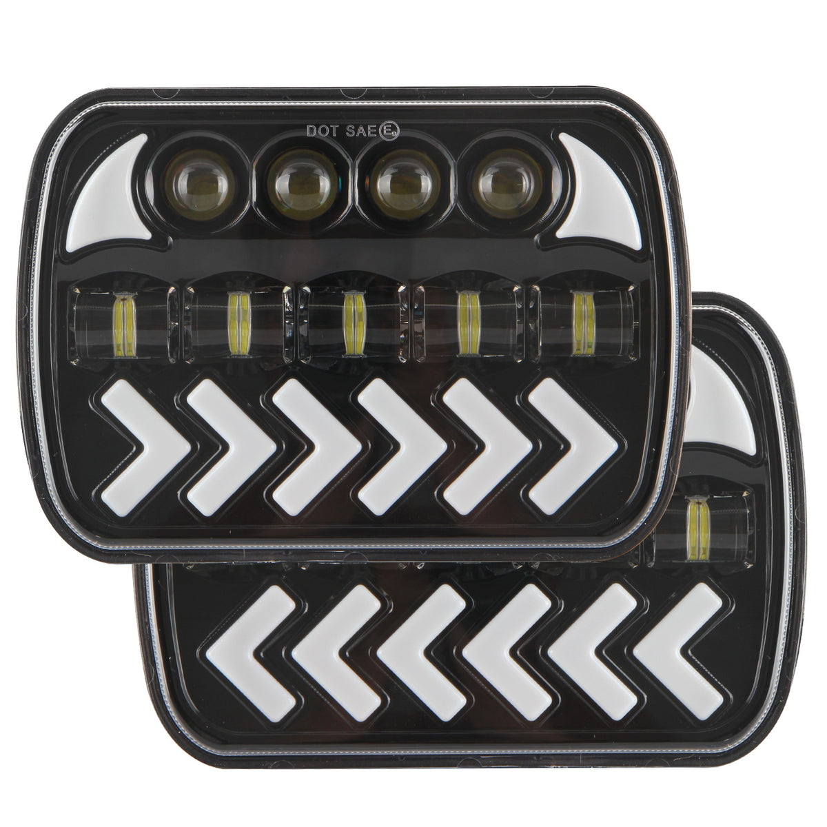 1Pair V7 7Inch 5Inch Work Light for Wrangler Led Car with Steering Headlight High Light Near Light 5 inch