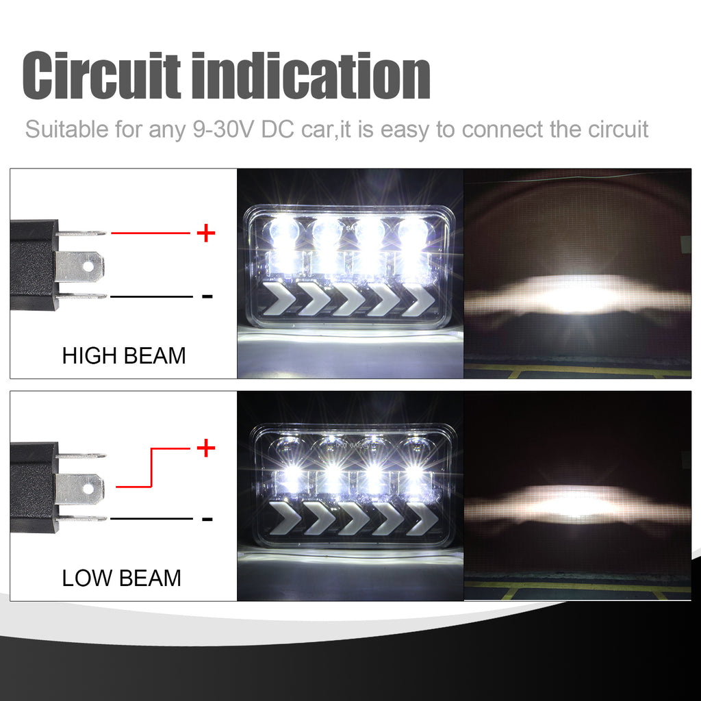 US 1Pair V7 7Inch 5Inch Work Light for Wrangler Led Car with Steering Headlight High Light Near Light 5 inch