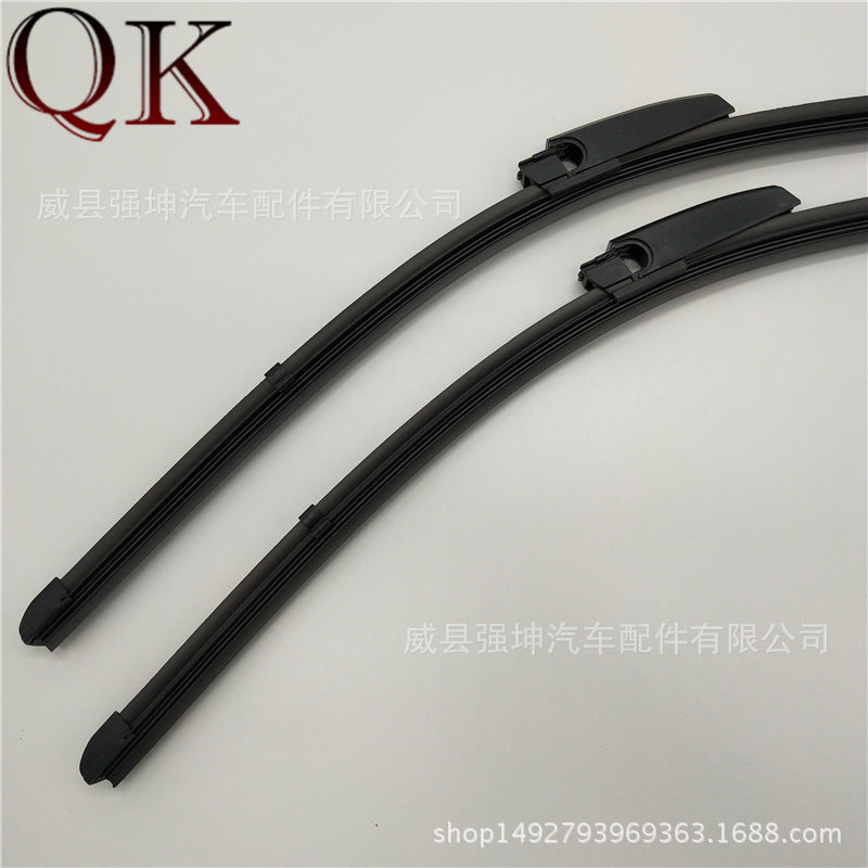 2PCS 22 Inch + 22 Inch Car Rubber Window Windshield Wiper Blade for 2004-2008 Audi A4  1997-2005 A6 black