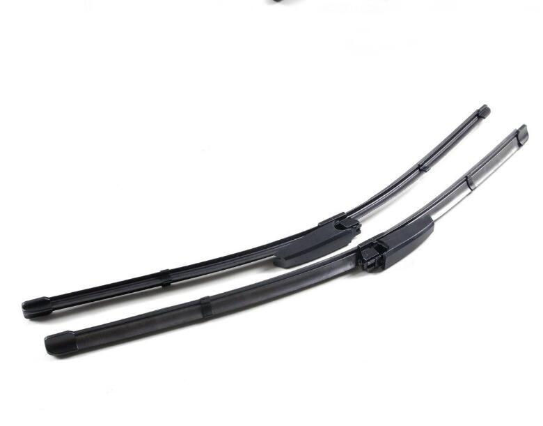 2PCS 22 Inch + 22 Inch Car Rubber Window Windshield Wiper Blade for 2004-2008 Audi A4  1997-2005 A6 black