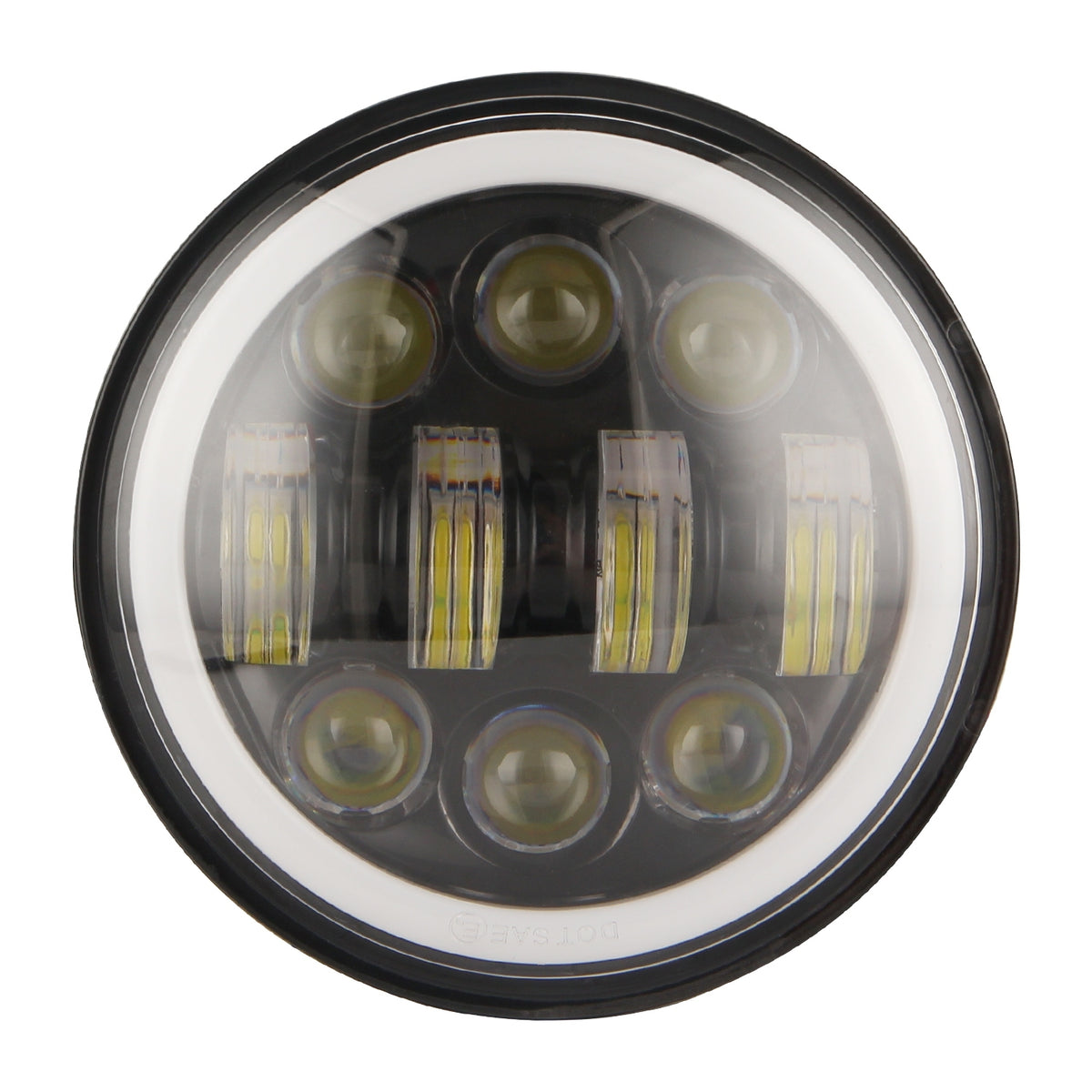 Motorcycles headlight 5.75" Round LED Projection Headlight for Motorcycle White light