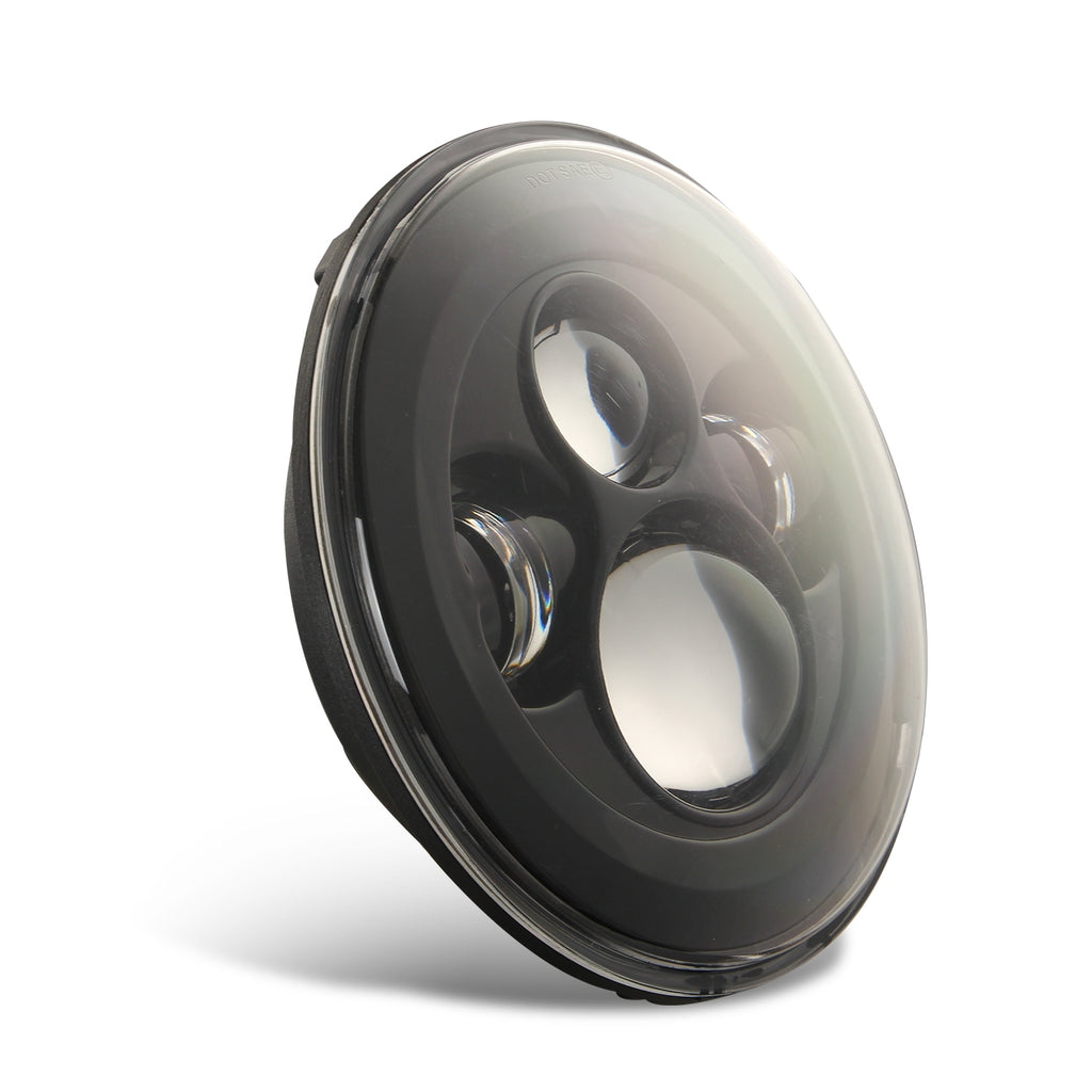 Car headlamp 7 Inch 200W Round LED abs Headlights IP67 20000LM Beam For Jeep Wrangler C0015