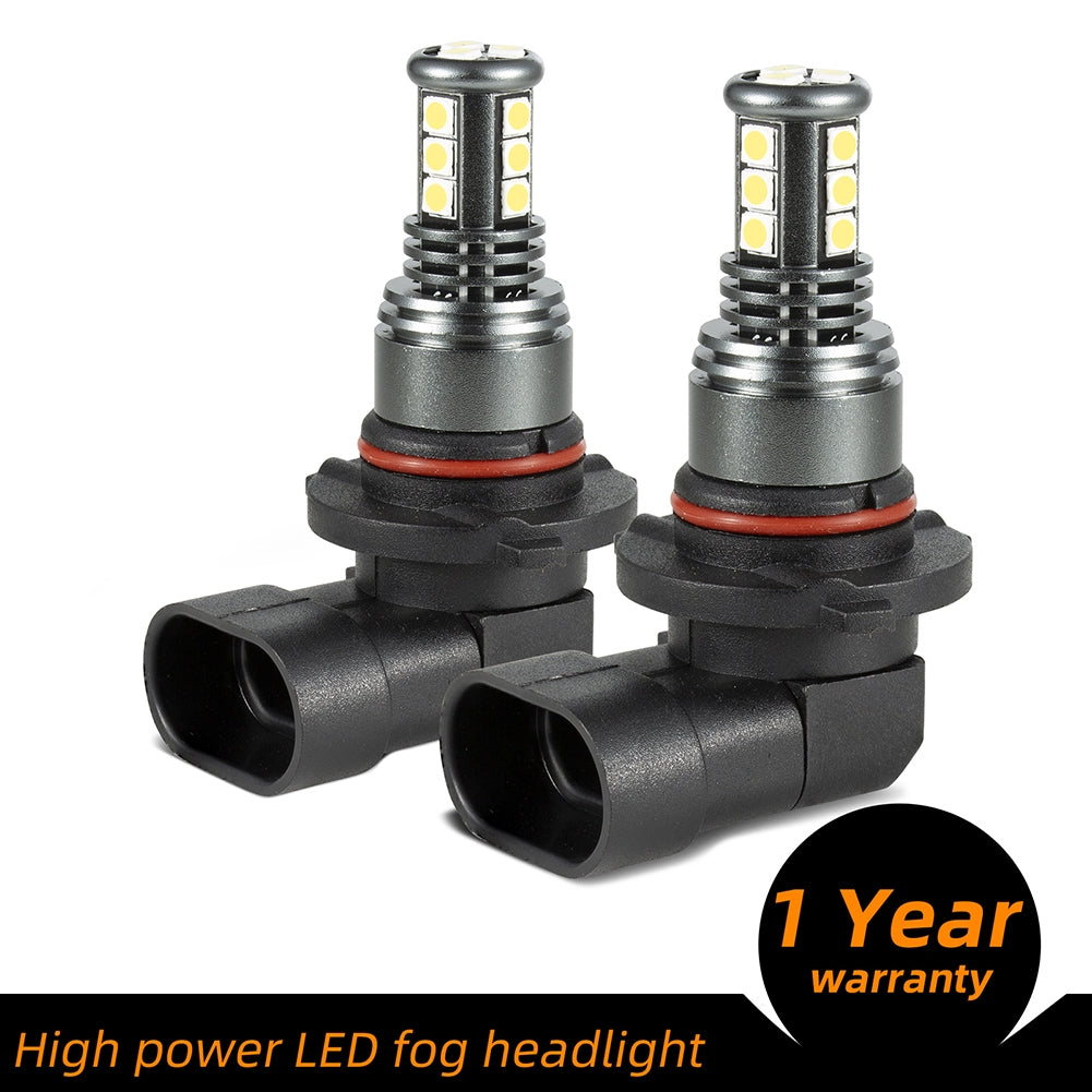 1 Pair Aluminum Car Led High-brightness Fog Lamp Headlights Waterproof Fog Lights 9005/9006/H10