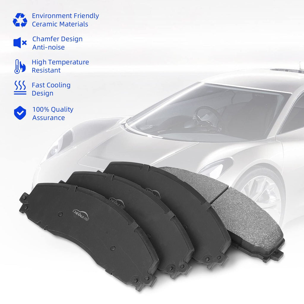 US CHEINAUTO Premium Disc Brake Pads 4 Pcs Rear Disc Brake Pads Compatible For  2010-2019 Altima 2011-2017 Juke