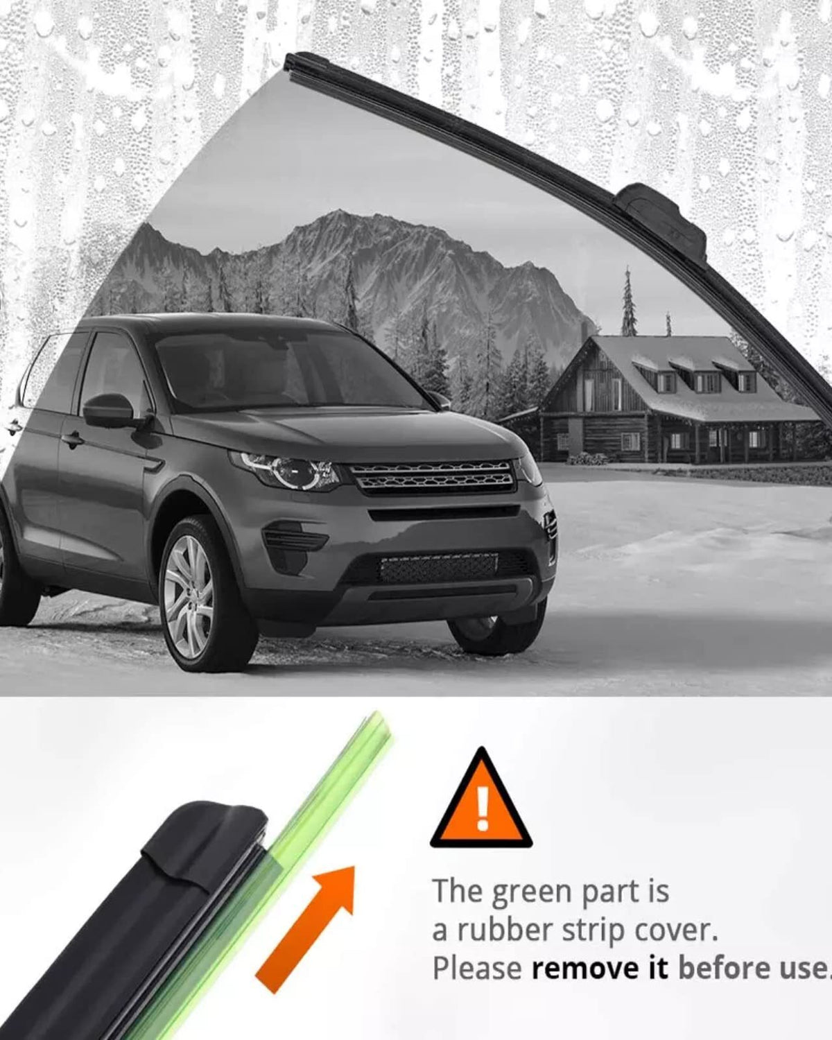 US CHEINAUTO  24 Inch+18 Inch Windshield Wiper Blades With Premium Rubber Durable Stable & Quiet