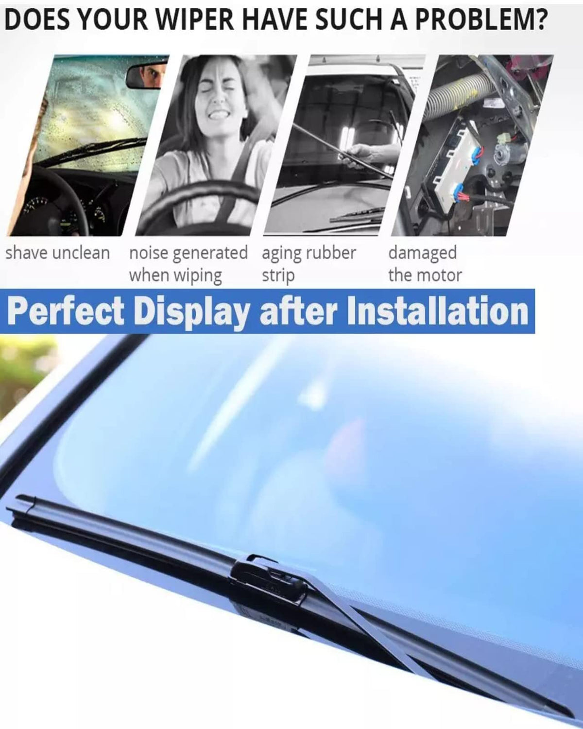 US CHEINAUTO Windshield Wipers 26 Inch 14Inch Wiper Blades OEM Quality Premium All-Seasons Stable & Quiet