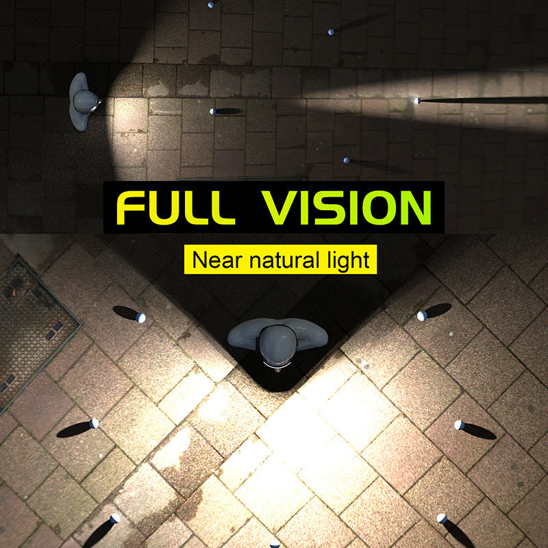 Silicone Headlight Usb Charging Night Running Headlight Outdoor Sensor Headlight Car Inspection Light Black