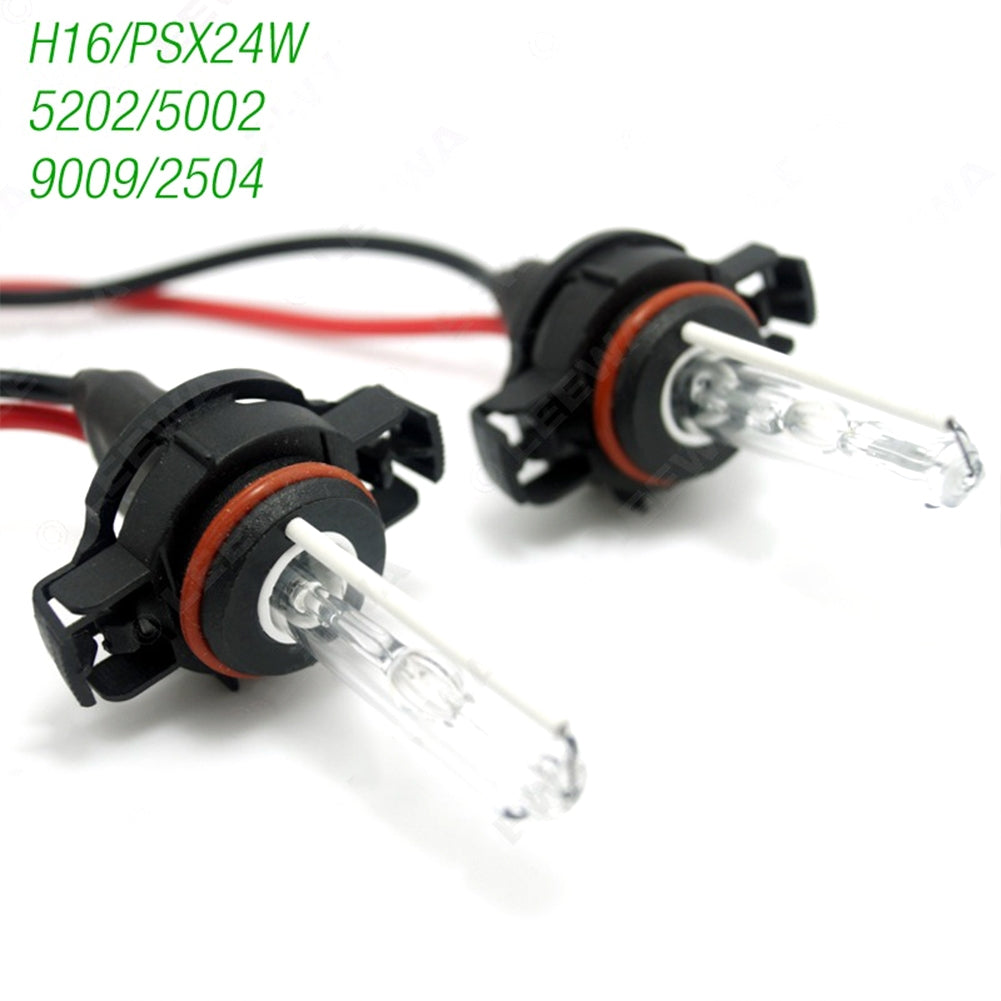 1 Pair Car Headlight Hid Xenon Bulb 12v 35w H16/5202/5002/9009/2504 Xenon Lamp For Cars Trucks Suvs Waterproof Shockproof Lamp 8000K