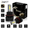 1 Pair Of Car  Led  Headlight Bulbs Ip68 Waterproof High-brightness High Power Good Heat Dissipation Quick Installation Car Led Lamp F4 9008/H13