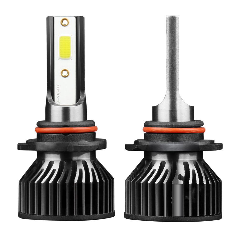 1 Pair Aluminum Alloy Car  Led  Headlight F2 White Light 12000/min Ip68 Waterproof Heatproof Motorcycle Light 9006/HB4