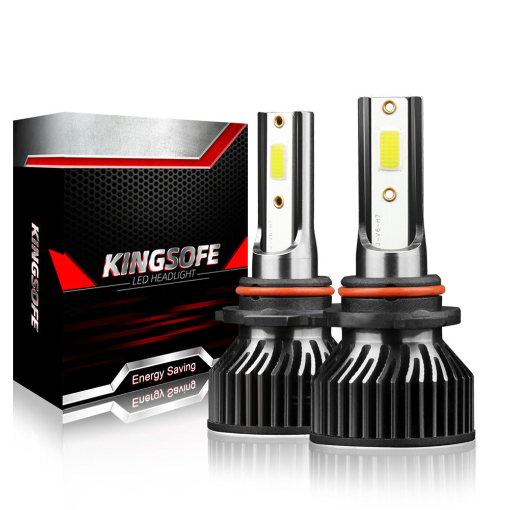 1 Pair Aluminum Alloy Car  Led  Headlight F2 White Light 12000/min Ip68 Waterproof Heatproof Motorcycle Light 9005/HB3/H10