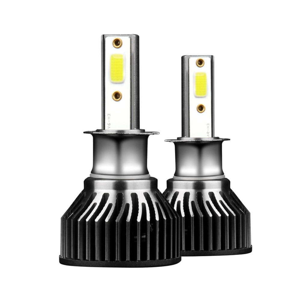 1 Pair Aluminum Alloy Car  Led  Headlight F2 White Light 12000/min Ip68 Waterproof Heatproof Motorcycle Light H3