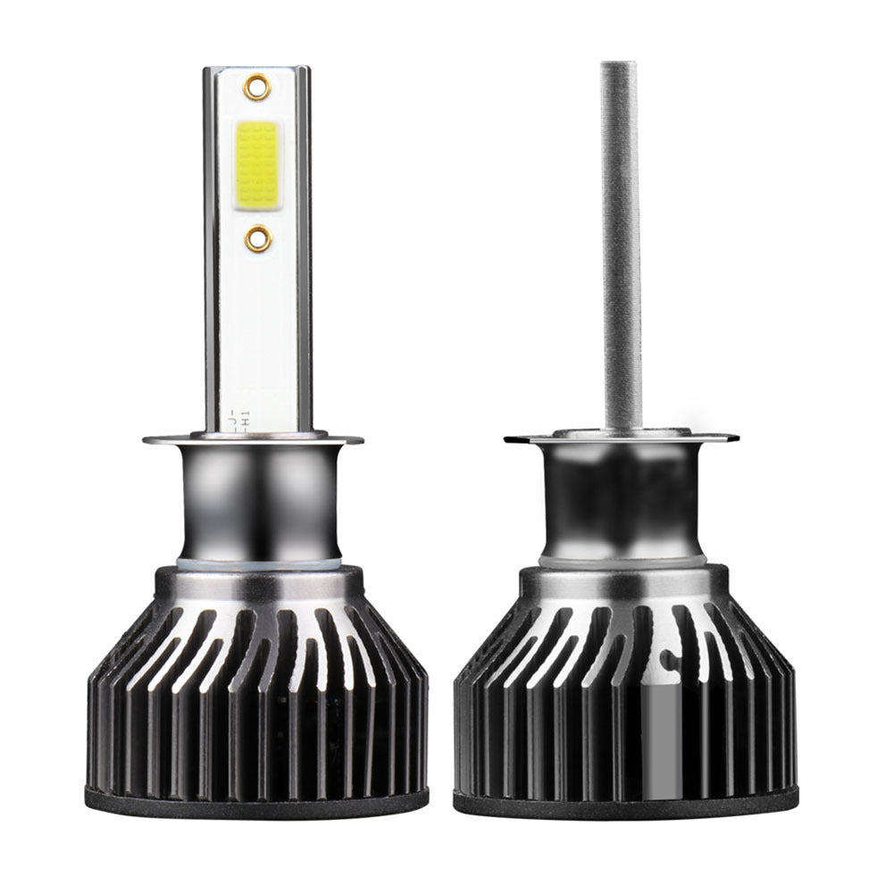 1 Pair Aluminum Alloy Car  Led  Headlight F2 White Light 12000/min Ip68 Waterproof Heatproof Motorcycle Light H1