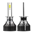 1 Pair Aluminum Alloy Car  Led  Headlight F2 White Light 12000/min Ip68 Waterproof Heatproof Motorcycle Light H1