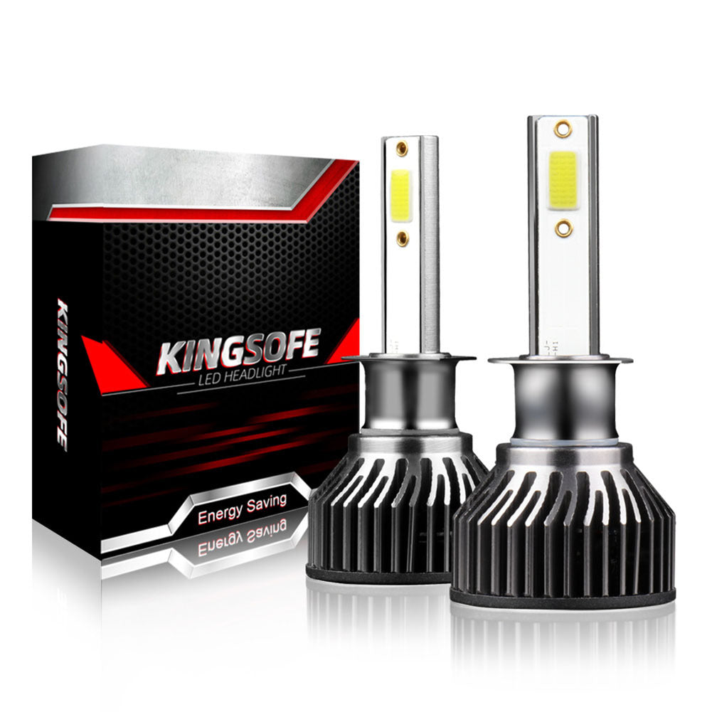 1 Pair Aluminum Alloy Car  Led  Headlight F2 White Light 12000/min Ip68 Waterproof Heatproof Motorcycle Light H1
