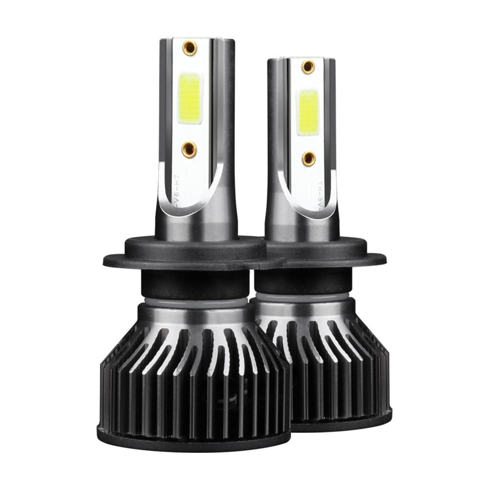 1 Pair Aluminum Alloy Car  Led  Headlight F2 White Light 12000/min Ip68 Waterproof Heatproof Motorcycle Light H7