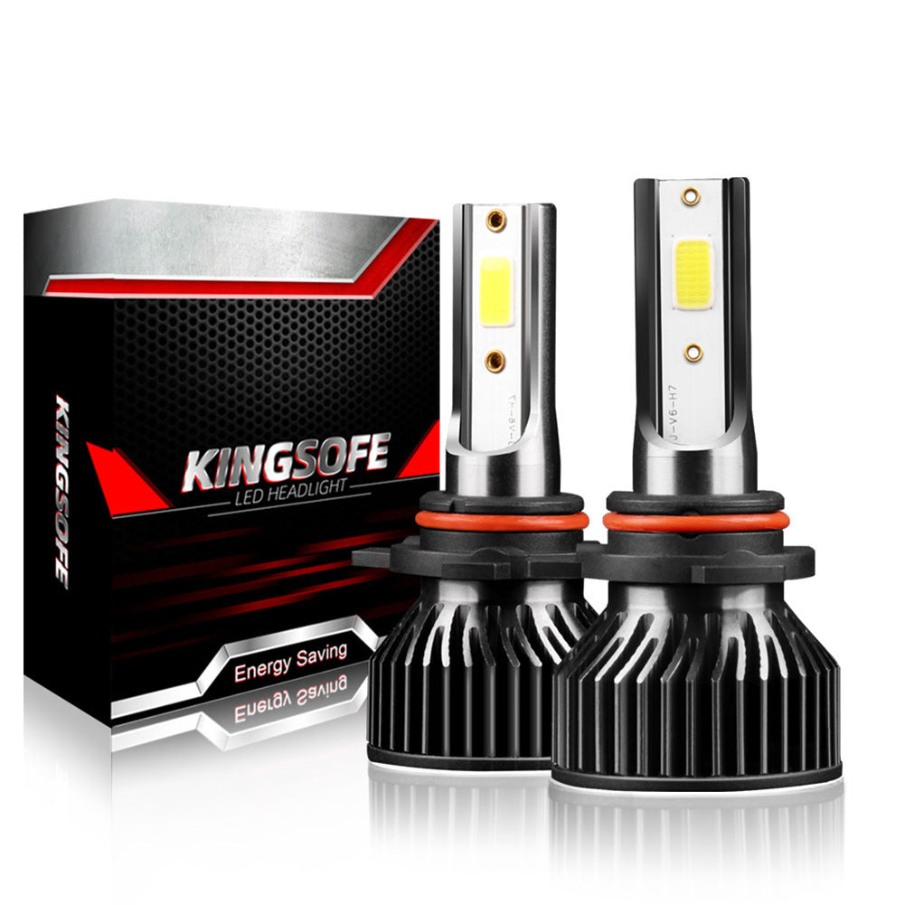 1 Pair Aluminum Alloy Car  Led  Headlight F2 White Light 12000/min Ip68 Waterproof Heatproof Motorcycle Light 9012