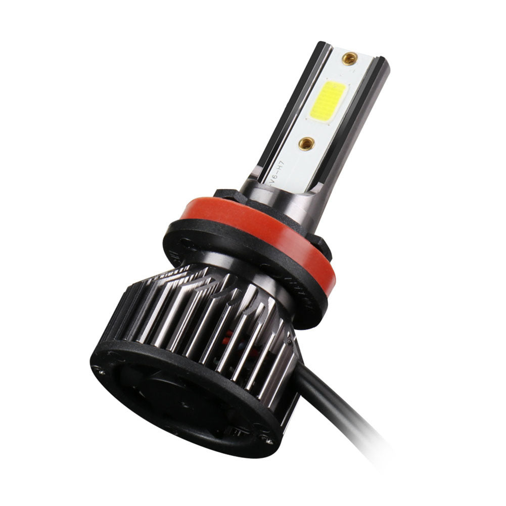 1 Pair Aluminum Alloy Car  Led  Headlight F2 White Light 12000/min Ip68 Waterproof Heatproof Motorcycle Light H8/H9/H11