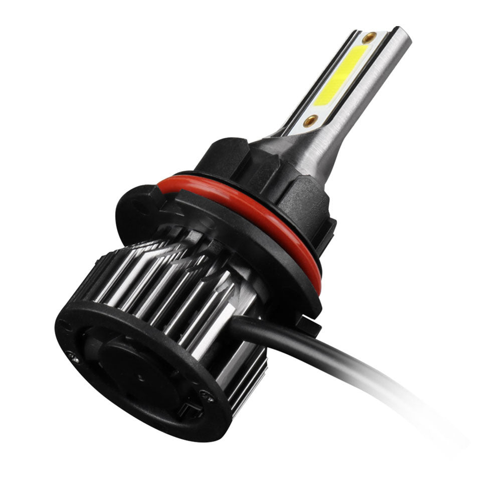 1 Pair Aluminum Car  Led  Headlight Ip68 Waterproof Heatproof 6000k 12000/min Cob Bulbs 9007/HB5