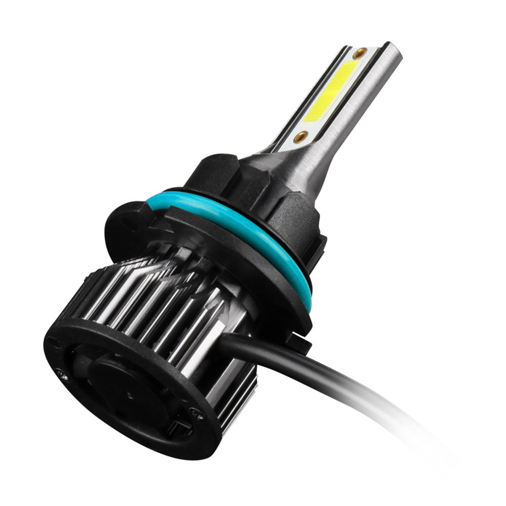 1 Pair Aluminum Car  Led  Headlight Ip68 Waterproof Heatproof 6000k 12000/min Cob Bulbs 9004/HB1