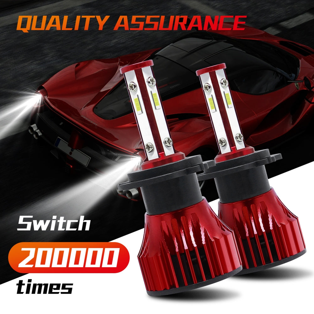 1 Pair Metal X15s Car Light H7 H11 9005 9006 9007 Led Headlight Bulb H4 High And Low Beam 60w 16000lm 6000k Super-bright Lamp 9007
