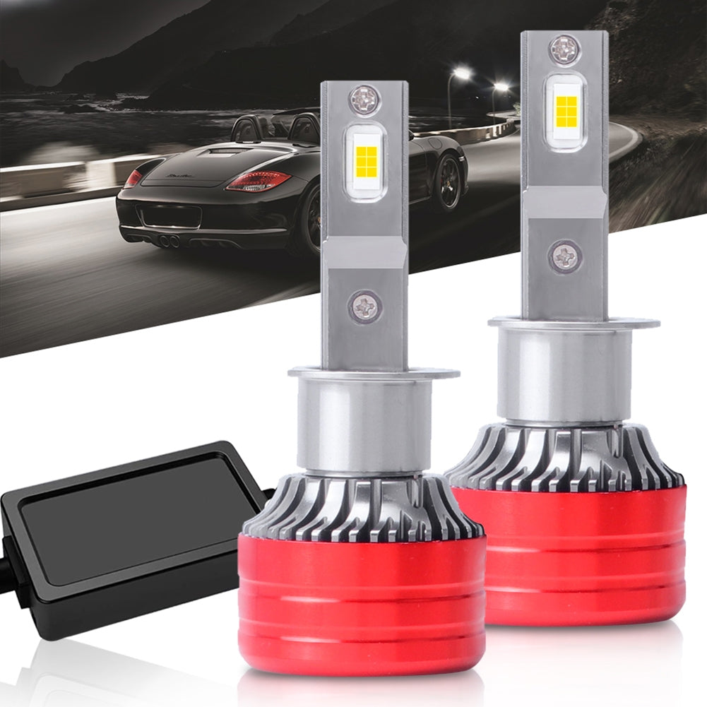 1 Pair Metal F5 Car Led Headlight Shock-proof Waterproof Head-lamp Bulb Modified Accessories H4