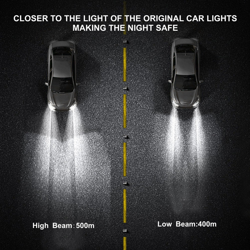 1 Pair Metal F5 Car Led Headlight Shock-proof Waterproof Head-lamp Bulb Modified Accessories H4