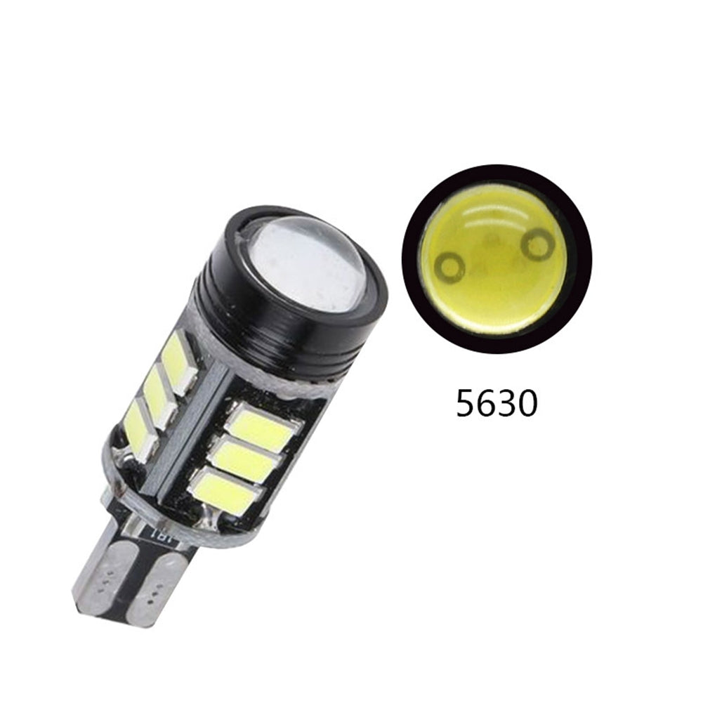 1 Pair Car Led Tail Light T15 5630 12smd High-power 16w Reversing Lamp Super-bright Bulb white light