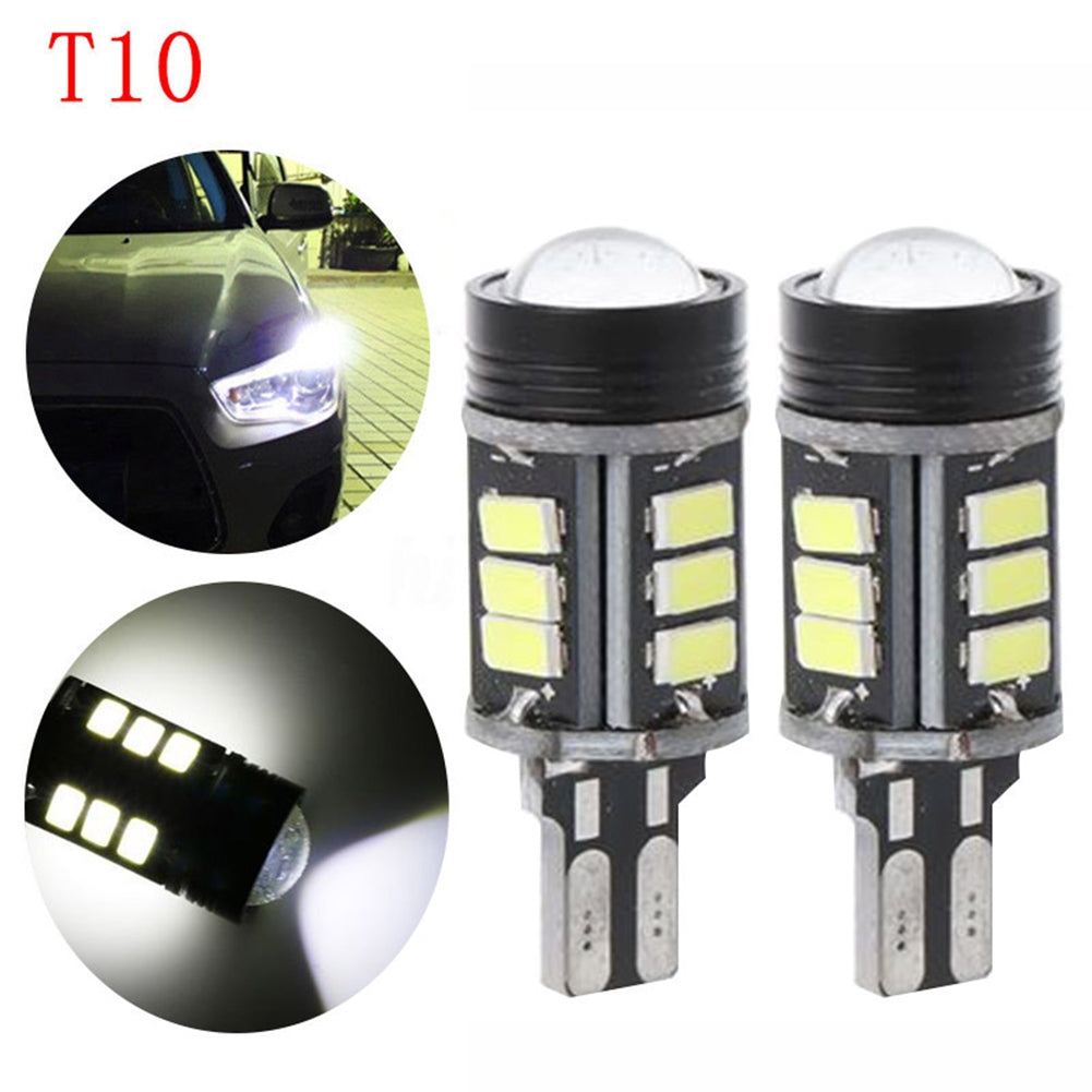 1 Pair Car Led Tail Light T15 5630 12smd High-power 16w Reversing Lamp Super-bright Bulb white light