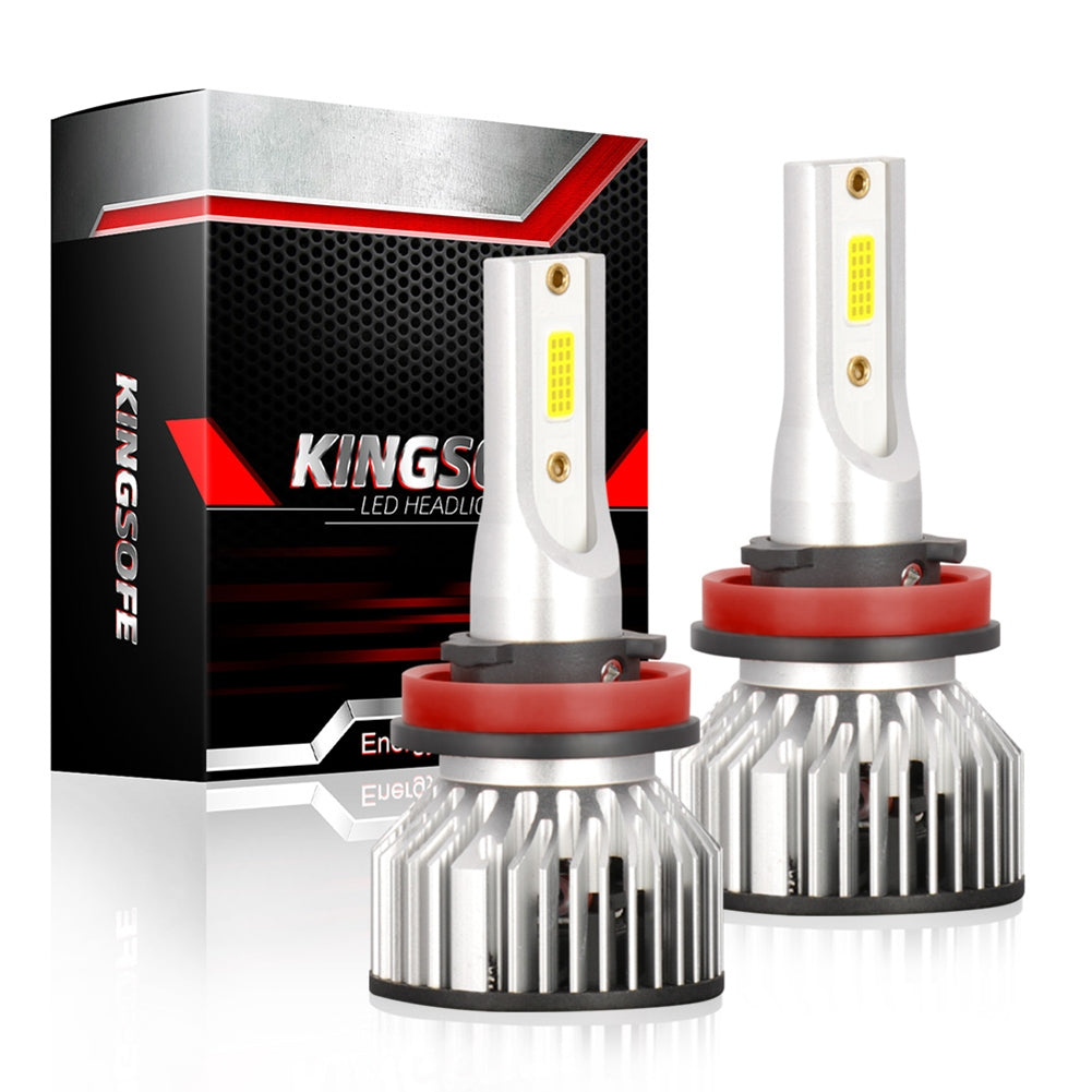 1 Pair Aluminum Car Led Headlight F2A Ip68 Waterproof White Light Motorcycle Lamp H8/H9/H11