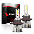1 Pair Aluminum Car Led Headlight Ip68 Waterproof 6000k High-brightness Motorcycle Lamp H13