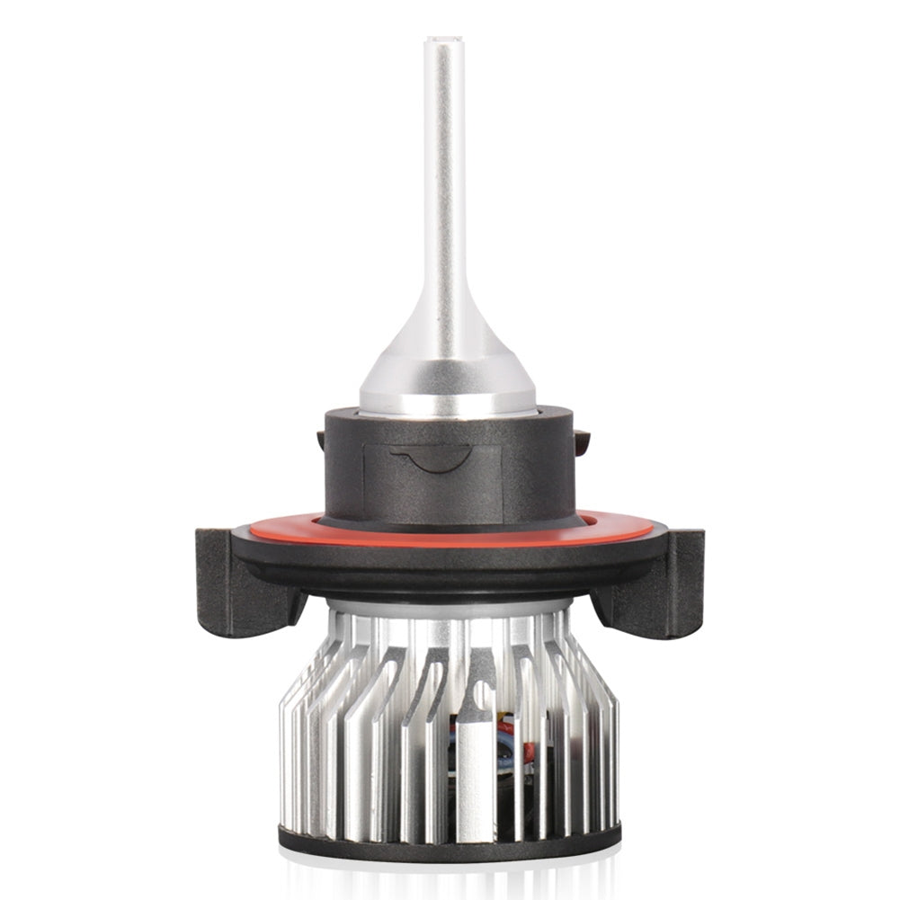 1 Pair Aluminum Car Led Headlight Ip68 Waterproof 6000k High-brightness Motorcycle Lamp H13