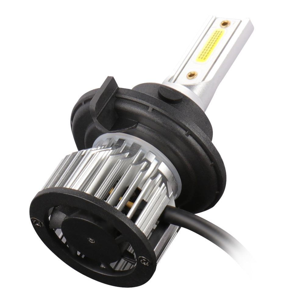 1 Pair Aluminum Car Led Headlight Ip68 Waterproof 6000k High-brightness Motorcycle Lamp H13